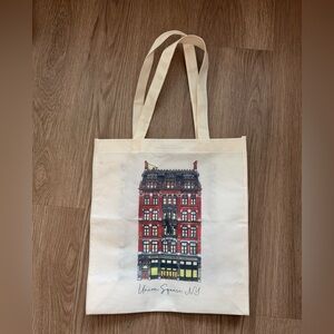 Barnes and Noble Union Square NYC Building Design Reusable Tote Bag Book Store